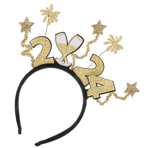 SHERCHPRY Neujahr Haarreif Party Kopfschmuck Silvester Stirnband Langlebig Festlich Vielseitig für Feier Bar Festival von SHERCHPRY