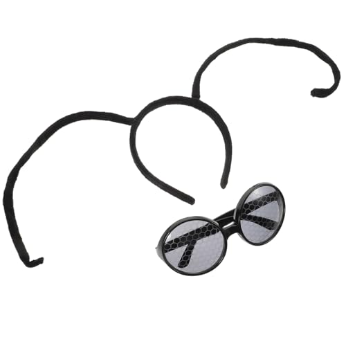 SHERCHPRY Niedliches Insekten antennen haarband mit Schmetterling und Ameisen design Verstellbar Inklusive Cosplay brille Geeignet für Halloween Karneval und Party dekoration von SHERCHPRY