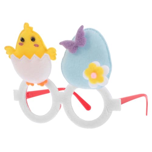 SHERCHPRY Osterbrille Hase Mit Brille Hase Party Gastgeschenke Partybrille Für Erwachsene Osterei Requisite Osterbrille Eier Brille Lustige Brille Hasenbrille Spaßbrille Requisite Brille von SHERCHPRY