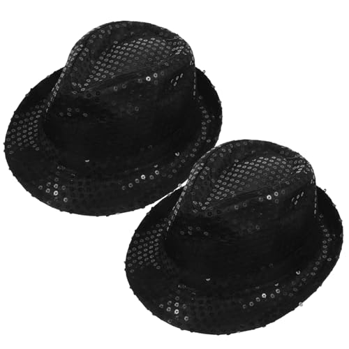 SHERCHPRY Pailletten Jazzhut Schwarz Glitzernde Kostüm Hüte für Erwachsene Vielseitiges Party und Bühnenaccessoire für Maskerade und Halloween Unisex Verkleidungshut SHERCHPRY Pailletten Jazzhut Schwarz Glitzernde Kostüm Hüte für Erwachsene Vielseitiges Party und Bühnenaccessoire für Maskerade und Halloween Unisex Verkleidungshut von SHERCHPRY