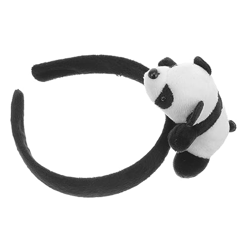 SHERCHPRY Panda Stirnband Lustiges Haarband Tierohren Haarreif Damen Haarschmuck Robustes Kopfbedeckung Party Zubehör Niedlich Für Mädchen und Frauen von SHERCHPRY