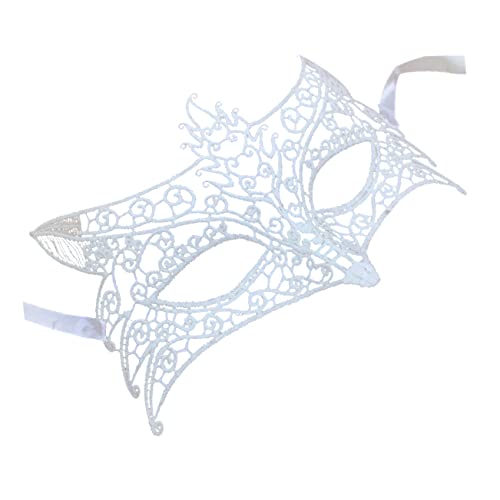 SHERCHPRY Spitzenmaske Für Halloween Ausgehöhlte Spitze Damen-party-spitzenmaske Weiße Maskenmaske Damenkomfort Und Stil von SHERCHPRY