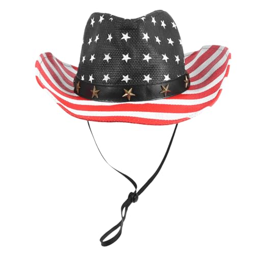 SHERCHPRY Patriotischer Punkte Hut für Unabhängigkeitstag Wasserfester Stylischer Hut mit Einzigartigem Design für Feiern und Partys von SHERCHPRY