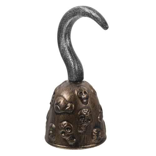 SHERCHPRY Piratenhaken -kühlgestell Piratenspielzeug Medaillenband Halloween-zäune Pendelleuchtenschirm Benutzerdefinierte Schlüsselband Halloween-Eier Puzzle-Ornamente PVC Golden von SHERCHPRY