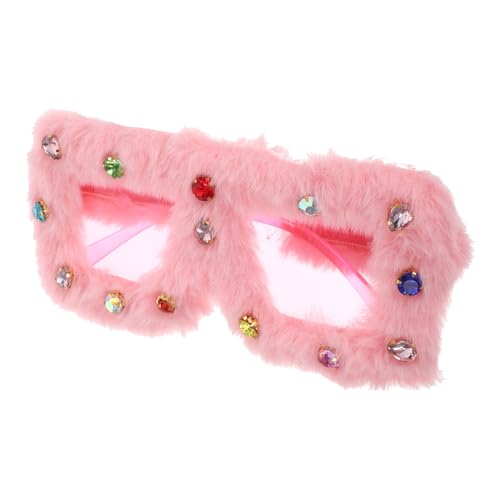 SHERCHPRY Plüsch Sonnenbrille Weiche Plüsch Brille Strass Party Sonnenbrille Maskerade Strass Brille SHERCHPRY Plüsch Sonnenbrille Weiche Plüsch Brille Strass Party Sonnenbrille Maskerade Strass Brille von SHERCHPRY