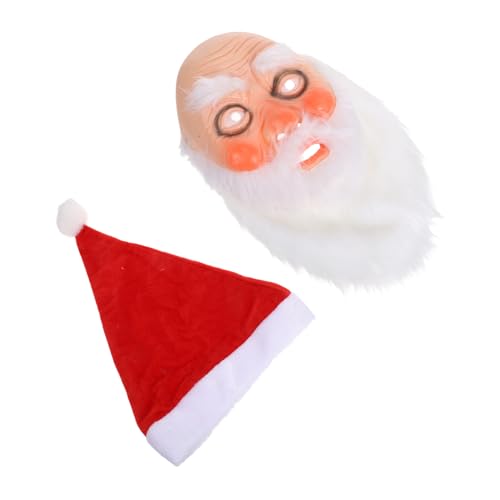 SHERCHPRY Realistische Santa Claus aus mit Weißem und Weihnachtsmann-hut Atmungsaktiv Hautfreundlich Komfortabel für Karnevals-cosplay und Festliche Weihnachtsfeiern SHERCHPRY Realistische Santa Claus aus mit Weißem und Weihnachtsmann-hut Atmungsaktiv Hautfreundlich Komfortabel für Karnevals-cosplay und Festliche Weihnachtsfeiern von SHERCHPRY