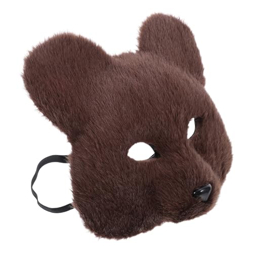 SHERCHPRY Realistisches Halloween Bärenmasken Cosplay Erwachsene Plüsch Tierkopfmaske Weiches Material Leicht Tragbar Für Karneval Maskerade Party Und Fotokabine Requisiten von SHERCHPRY