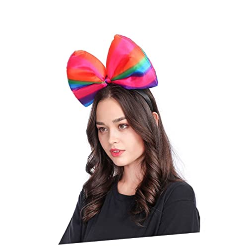 SHERCHPRY Regenbogen Streifen Haarschmuck mit Schleife Leichtes und Rutschfestes Party Haarband für Unvergessliche Auftritte und Cosplay Events SHERCHPRY Regenbogen Streifen Haarschmuck mit Schleife Leichtes und Rutschfestes Party Haarband für Unvergessliche Auftritte und Cosplay Events von SHERCHPRY