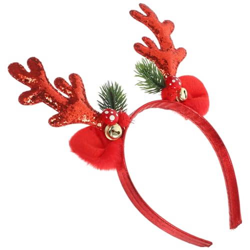 SHERCHPRY Rentier Geweih Haarreif für Weihnachten Komfortables und Festliches Stirnband mit Glöckchen Accessoire für Weihnachtsfeiern und Festliche Anlässe Passend für Frauen und Mädchen SHERCHPRY Rentier Geweih Haarreif für Weihnachten Komfortables und Festliches Stirnband mit Glöckchen Accessoire für Weihnachtsfeiern und Festliche Anlässe Passend für Frauen und Mädchen von SHERCHPRY