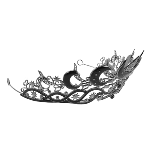 SHERCHPRY Rhinestone Mond Stern-krone für Frauen Leichte Bequeme Hochzeits-tiara Vielseitiges Braut-haaraccessoire für Hochzeiten Partys Cosplay und Bühnenauftritte von SHERCHPRY