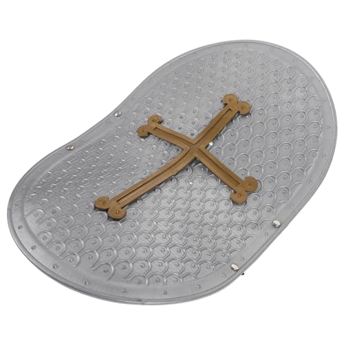 SHERCHPRY Römische Kreuzrüstung Buzz Kostüme Fidget Spinner Spiele Kinderroboter Partyspiel Schild Lustiges Schild Kleines Schild Spielzeugschild Kinderschild Partyzubehör Grauer Kunststoff von SHERCHPRY