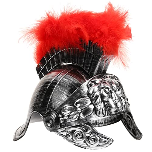 SHERCHPRY Römischer Helm Cosplay Mittelalterlicher Kriegerhelm mit Federbesatz für Erwachsene und Teens Leichtes Komfortables Kostümzubehör für Halloween Karneval Bühne und Fotografie SHERCHPRY Römischer Helm Cosplay Mittelalterlicher Kriegerhelm mit Federbesatz für Erwachsene und Teens Leichtes Komfortables Kostümzubehör für Halloween Karneval Bühne und Fotografie von SHERCHPRY