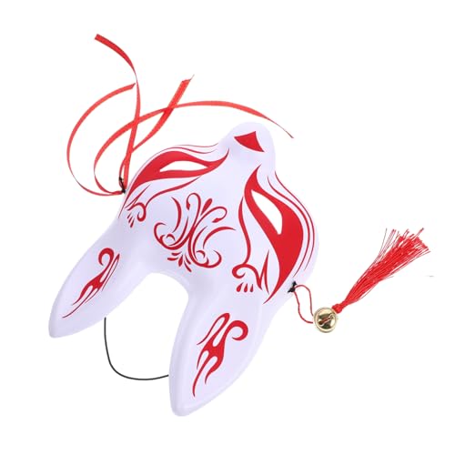 SHERCHPRY -Fuchs-Maske Kabuki-Maske Kabuki-Kostüm halloween masken halloweenmaske Tiermaske im japanischen Stil Party-Fuchs-Maske Abschlussball bilden schmücken Kirschblüten Plastik von SHERCHPRY