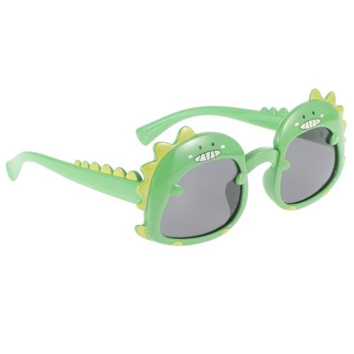 SHERCHPRY Sonnenbrille Dinosaurier Motiv Grün UV schutz Sommerlich Robust für Jungen Mädchen Party Foto Requisite von SHERCHPRY