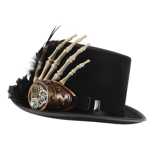 SHERCHPRY Steampunk Einäugiges Hut für Gothic Halloween Kostüm Accessoire für Mottopartys Maskenbälle und Bühnenaufführungen Langlebig und Perfekter Hingucker für Jede Veranstaltung von SHERCHPRY
