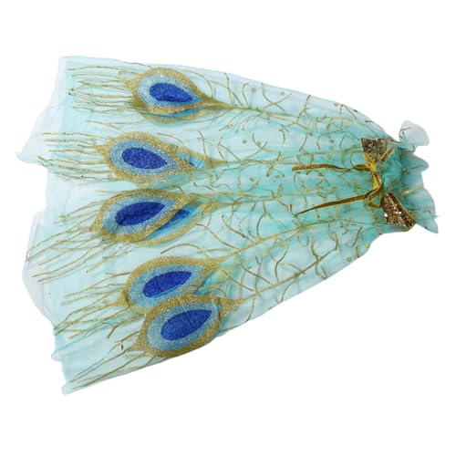 SHERCHPRY Umhang aus Federnetz Vogelanzug-Umhang mantel Umhang für kleines Mädchen Robenumhang Leichtes Cape Aufführungs Cape Mesh-Umhang Accessoires zum Anziehen Nylon Light Green SHERCHPRY Umhang aus Federnetz Vogelanzug-Umhang mantel Umhang für kleines Mädchen Robenumhang Leichtes Cape Aufführungs Cape Mesh-Umhang Accessoires zum Anziehen Nylon Light Green von SHERCHPRY