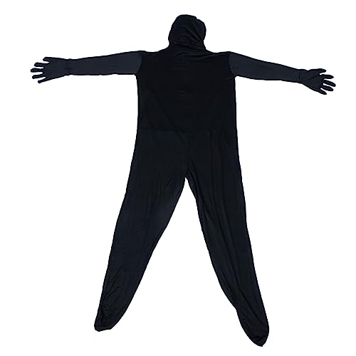 SHERCHPRY Unsichtbarer Mann Cos Kostüm Für Erwachsene Halloween -kostüm Unsichtbarkeitsumhang Für Erwachsene Cosplay-bodysuit Für Erwachsene Party-bodysuit Mantel Anzug Polyester Black von SHERCHPRY