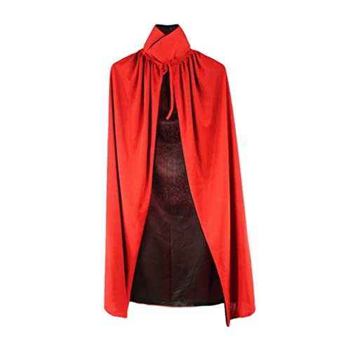 SHERCHPRY Vampirumhang Cooles Cosplay Kostüm Halloween Todesumhang Schwarzer Und Roter Umhang Halloween Partyumhang Stehkragen Halloween Vampirumhang Party Cosplay Umhang Schwarzer Umhang von SHERCHPRY
