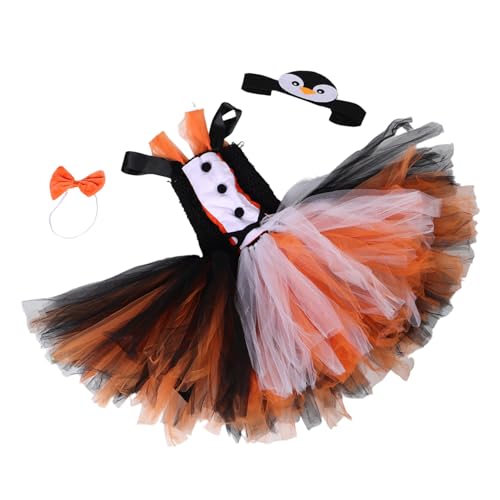 SHERCHPRY Weiches Pinguin Tutu Kleid mit Tier Haarreif und Fliege für Kleinkinder Vielseitiges Halloween Outfit für Geburtstags Kostümpartys SHERCHPRY Weiches Pinguin Tutu Kleid mit Tier Haarreif und Fliege für Kleinkinder Vielseitiges Halloween Outfit für Geburtstags Kostümpartys von SHERCHPRY