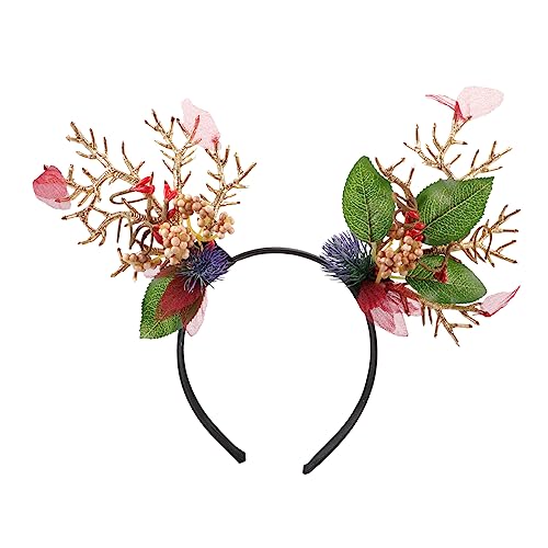 SHERCHPRY Weihnachtlicher Rentiergeweih Haarreif Party Haaraccessoire Leicht und Komfortabel für Damen und Herren Festliche Foto Requisite von SHERCHPRY