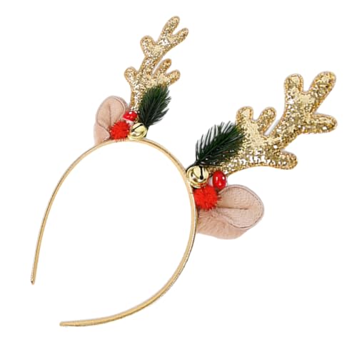 SHERCHPRY Weihnachtlicher Rentiergeweih Haarreif mit Glitzerpailletten und Glocken Leichter Kopfschmuck für Festliche Outfits Geeignet für Haartypen Stilvolles Xmas Accessoire SHERCHPRY Weihnachtlicher Rentiergeweih Haarreif mit Glitzerpailletten und Glocken Leichter Kopfschmuck für Festliche Outfits Geeignet für Haartypen Stilvolles Xmas Accessoire von SHERCHPRY