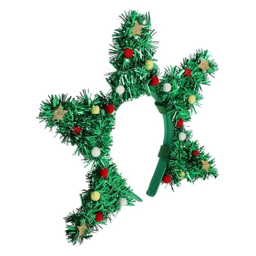 SHERCHPRY Weihnachtsbaum Haarreif Niedliches Xmas Party Accessoire für Festliche Anlässe Cosplay Fotografie Bühnenaufführungen Neujahrsparty Weihnachtsdeko für Mädchen und von SHERCHPRY