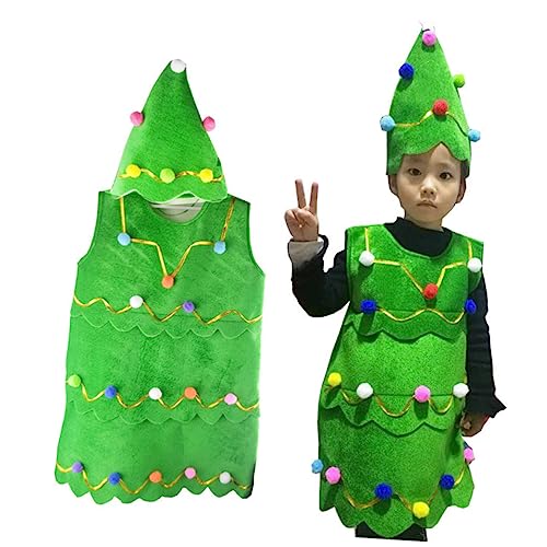 SHERCHPRY Kinder Weihnachtsbaum Kleid Kinderurlaub Cosplay Mädchen Weihnachtskleid Weihnachtskostüm Weihnachtsbaum Kostüme Weihnachten Weihnachtsbaum Tutu Bilden Tanzkostüm Eltern-kind von SHERCHPRY