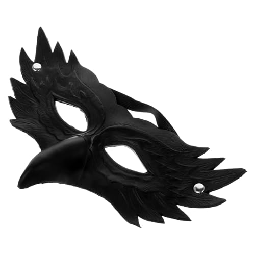 SHERCHPRY Wolfsmaske Karnevalsmaske Adler Dekoration Halloween- pelzige Halloween-Cosplay- Halloween-Tiermaske Maskerade Tiermaske für Festival Halbmaske PU- Black SHERCHPRY Wolfsmaske Karnevalsmaske Adler Dekoration Halloween- pelzige Halloween-Cosplay- Halloween-Tiermaske Maskerade Tiermaske für Festival Halbmaske PU- Black von SHERCHPRY