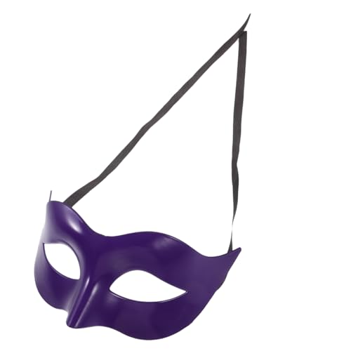 SHERCHPRY Partyzubehör Superheld-Augenmaske maskerade auge Outfits für Männer Muschel-Servierplatte elegant lila Maskerade-Maske Ballmaske Halbgesichtsmaske einfach Kleidung Mann Violett von SHERCHPRY