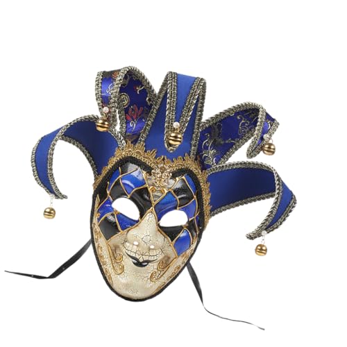 SHERCHPRY italienisches Dekor Requisitenmaske Goldrand Retro-Maske Halloween Golddekor Kostüm Vollgesichtsmaske Venezianische Vollgesichtsmaske Musik Kleidung Boris bilden Fräulein schmücken von SHERCHPRY