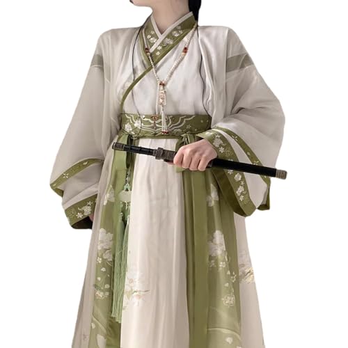 SHFOHGKJ Chinesischer Hanfu for Damen, Jin Made Hanfu for Damen im Herbst und Winter im chinesischen Stil, einteiliger konfuzianischer Rock(Small) von SHFOHGKJ