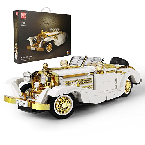 SHHFWU 10003 Technik K500 Vintage Auto, Kreativität Oldtimer Auto Modell Bauset, 868+Teile Klemmbausteine Bausatz, Geburtstagsgeschenk für Kinder SHHFWU 10003 Technik K500 Vintage Auto, Kreativität Oldtimer Auto Modell Bauset, 868+Teile Klemmbausteine Bausatz, Geburtstagsgeschenk für Kinder von SHHFWU