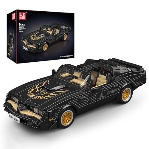 SHHFWU 10029 Technology Firebird Retro-Amerikanischer Sportwagen-Modellbausatz, 1557 Teile Klassisches Rennwagen, Kreativität Auto Bauspielzeug für Jungen und Erwachsene Männer ab 9 Jahren SHHFWU 10029 Technology Firebird Retro-Amerikanischer Sportwagen-Modellbausatz, 1557 Teile Klassisches Rennwagen, Kreativität Auto Bauspielzeug für Jungen und Erwachsene Männer ab 9 Jahren von SHHFWU