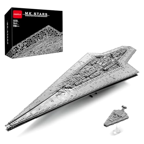 SHHFWU 13134 Technik Super Star Destroyer Bauspielzeug, 7588 Teile Groß UCS Sternenzerstörer Raumschiff Modellbausatz Kompatibel mit Executor Star Dreadnought, Sammlerstück für Erwachsene SHHFWU 13134 Technik Super Star Destroyer Bauspielzeug, 7588 Teile Groß UCS Sternenzerstörer Raumschiff Modellbausatz Kompatibel mit Executor Star Dreadnought, Sammlerstück für Erwachsene von SHHFWU