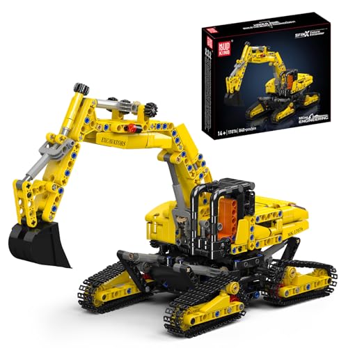 SHHFWU 17076 Technik Hydraulikbagger Modellbausatz, Schwerlast Raupenbagger, Baufahrzeug-Spielzeug für Kinder, Technik-Geschenk für Jungs und Mädchen ab 7 Jahren SHHFWU 17076 Technik Hydraulikbagger Modellbausatz, Schwerlast Raupenbagger, Baufahrzeug-Spielzeug für Kinder, Technik-Geschenk für Jungs und Mädchen ab 7 Jahren von SHHFWU