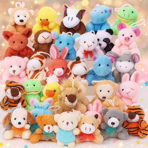 SHINELINE Mini Plüschtiere,38 Stück Kleine Kuscheltiere, Schlüsselanhänger Plüsch Plüschtier,für Mitgebsel Kindergeburtstag, Schlüsselanhänger, Kleine Geschenke für Kinder SHINELINE Mini Plüschtiere,38 Stück Kleine Kuscheltiere, Schlüsselanhänger Plüsch Plüschtier,für Mitgebsel Kindergeburtstag, Schlüsselanhänger, Kleine Geschenke für Kinder von SHINELINE