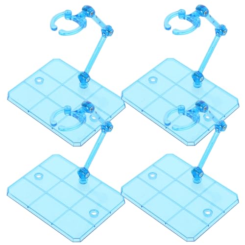 4Pcs Action Figure Display Holder Assembly Display Holder Base Adjustable Doll Model Support Stand Doll Figure Racks Compatible with HG RG SHF 1/144 Toy, Blue 4Pcs Action Figure Display Holder Assembly Display Holder Base Adjustable Doll Model Support Stand Doll Figure Racks Compatible with HG RG SHF 1/144 Toy, Blue von SHINEOFI