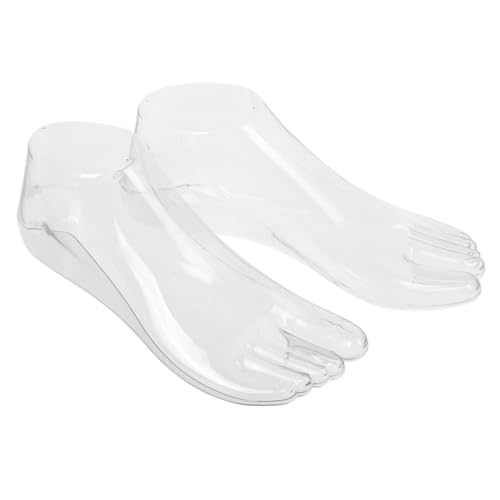 SHINEOFI 1 Paar Fußmodellständer Schuhständer für Fotos Fußpuppe für Schuhe Schuh-Display-Basis Socken-Präsentationsmodell Plastik-Fußmodell Mannequin-Fuß Sockenhalter-Display Transparent SHINEOFI 1 Paar Fußmodellständer Schuhständer für Fotos Fußpuppe für Schuhe Schuh-Display-Basis Socken-Präsentationsmodell Plastik-Fußmodell Mannequin-Fuß Sockenhalter-Display Transparent von SHINEOFI