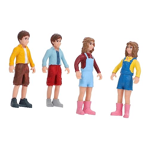 SHINEOFI Kinderspielzeug 1 Satz Charaktermodell Maßstabsgetreues Personenmodell Stehende Menschenfiguren Winzige Menschen Statue Menschen Handbemalte Figuren Mini Menschenfigur DIY von SHINEOFI