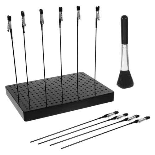 SHINEOFI 1 Satz Modellfarbbasis reinigungsbürste Airbrush-Halterständer Metallmalerei Modellierungswerkzeuge Metall Halter zum Malen Werkzeugzubehör Metall Modellmalerei Plastik Black SHINEOFI 1 Satz Modellfarbbasis reinigungsbürste Airbrush-Halterständer Metallmalerei Modellierungswerkzeuge Metall Halter zum Malen Werkzeugzubehör Metall Modellmalerei Plastik Black von SHINEOFI