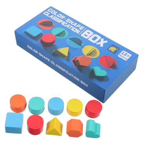 SHINEOFI 1 Schachtel Farbsortierbox Montessori-formsortierer Montessori-farbanpassung Formsortierspiel Formerkennungssortierer Shape-Matching-Spiel Formerkennungstafel Holz SHINEOFI 1 Schachtel Farbsortierbox Montessori-formsortierer Montessori-farbanpassung Formsortierspiel Formerkennungssortierer Shape-Matching-Spiel Formerkennungstafel Holz von SHINEOFI