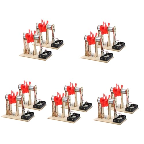 SHINEOFI 10 Sätze Materialien für Windkraftanlagen Motor experimentierkasten für experimentierkästen Wissenschaftliche Experimente für DIY elektrischer Generator Metall von SHINEOFI