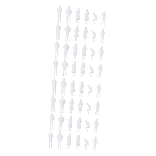 SHINEOFI 100 STK Sand Tisch weißer Bösewicht maßstabsgetreues Modell sitzender Menschen Miniatur-Zugmodellfiguren Modelle Miniaturfigur Menschen modellieren Landschaft menschlicher Körper von SHINEOFI
