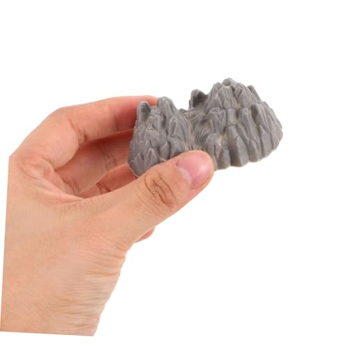 SHINEOFI 100 Stück Simulation Steinmodelle Kunststoff Felsen für Miniatureisenbahn Landschaft Deko Sandtisch Zubehör für Bastelprojekte und Modellbau von SHINEOFI