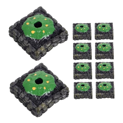 SHINEOFI 10st Base Zubehör Für Maßstabsgetreue Modellbäume Baumbasismodelle DIY Basteldeko Diorama-Basis Miniaturfiguren in Loser Schüttung Inneneinrichtung Für Zuhause Plastik von SHINEOFI