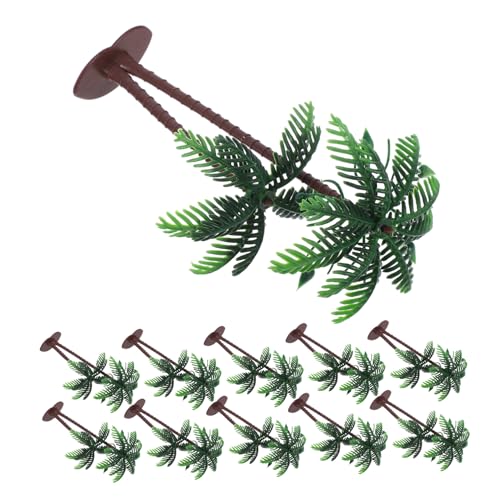 SHINEOFI 15 Stück Simulierte Kokosnusspalme Gefälschte Tropische Pflanzen Mini-tropenbaum Kleine Künstliche Tropische Pflanzen Bäume Zum Basteln Tropische Palmenfest Green Plastik von SHINEOFI