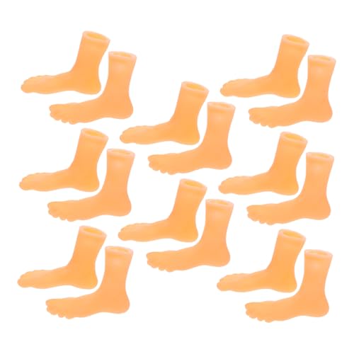 SHINEOFI 16 Stück Lustiges Zubehör für Hände und Füße Lustige Fußpuppe Zappelspielzeug für tischläufer Weihnachten rolf zuckowski Weihnachten Toys 3D-Fußspielzeug Lernspielzeug Vinyl von SHINEOFI