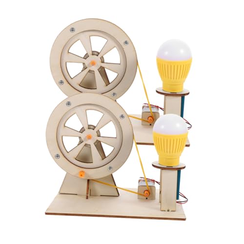 SHINEOFI 2 Sätze Handgenerator Elektrischer Generator Handkurbelgenerator Modellgenerator Pädagogisches Generator Wissenschaftsbausatz Generator Lehrmodell Motor Tragbarer Generator Aus von SHINEOFI