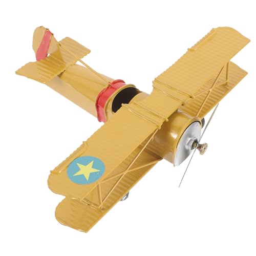SHINEOFI 2 Stck. Flugzeugmodell für Weihnachtsdekorationen Flugzeuge Statuen Flugzeugspielzeug hühner kinderknallzeug Ebene Ornament kreative Flugzeugdekoration Eisen Yellow SHINEOFI 2 Stck. Flugzeugmodell für Weihnachtsdekorationen Flugzeuge Statuen Flugzeugspielzeug hühner kinderknallzeug Ebene Ornament kreative Flugzeugdekoration Eisen Yellow von SHINEOFI