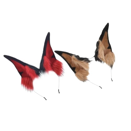 SHINEOFI 2 Stück Furry Animal Cosplay Kostümzubehör Welpenohren Haarschmuck für Erwachsene für Halloween Fotografie und Events SHINEOFI 2 Stück Furry Animal Cosplay Kostümzubehör Welpenohren Haarschmuck für Erwachsene für Halloween Fotografie und Events von SHINEOFI